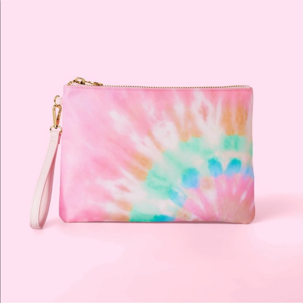 Stoney Clover Lane x Target tie-dye flat pouch - Rainbow